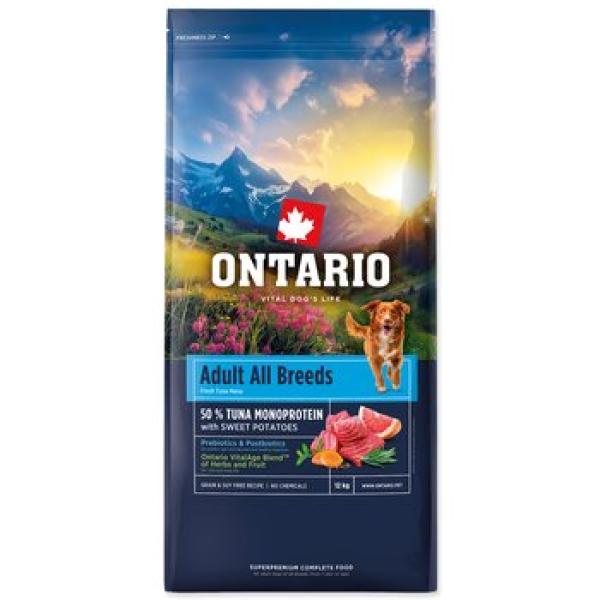 Krmivo Ontario Adult All Breeds Monoprotein Tuna & Sweet Potatoes 12kg (obrázek 4)