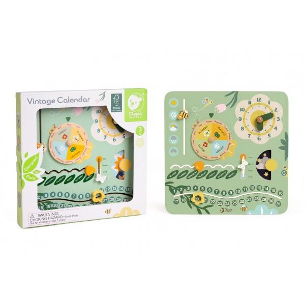 Dřevěný kalendář v anglickém jazyce (obrázek 7)