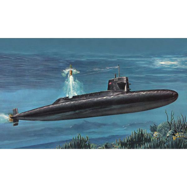 Plastic ModelKit ponorka 05185 - S.S.B. Abraham Lincoln with Interior (1:253) (obrázek 11)