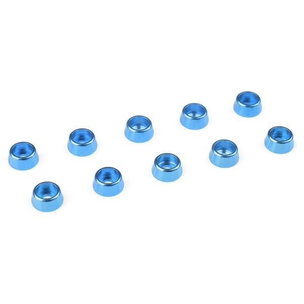 Podložka pre valc. hlavu M2.5/7mm hliník modrá (10)