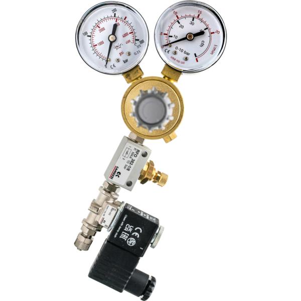 Kompletní sada CO2 s nočním vypnutím bez lahve se závitem W 21.8