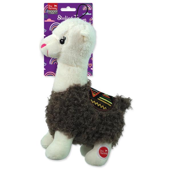 Hračka Dog Fantasy Stuffed Toy lama pískací mix barev 26cm (obrázek 7)