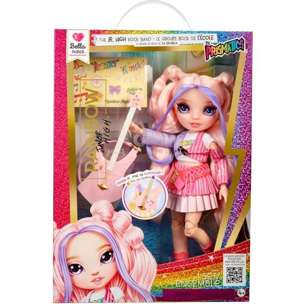 Rainbow High Junior Fashion panenka v rockové kapele – Bella