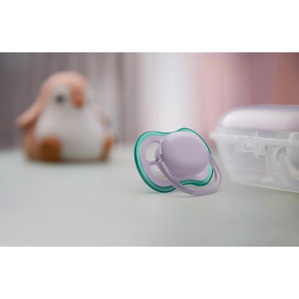 Philips AVENT Dudlík Ultra air neutral 0-6m dívka fialová 2ks (obrázek 4)