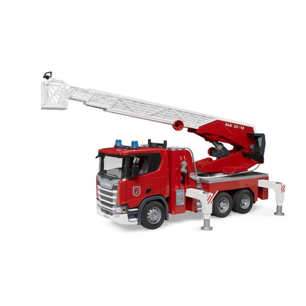 Bruder Hasičské auto Brother ScaniaSuper 560R s vodnou pumpou