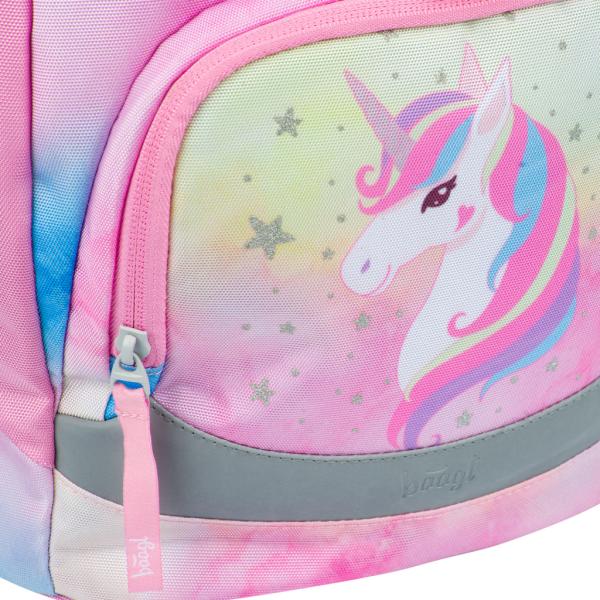 BAAGL SADA 3 Airy Rainbow Unicorn: batoh, penál, sáček (obrázek 7)