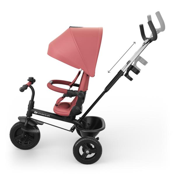 KINDERKRAFT Tříkolka Aston 2 Plus Pink, 9m+ (obrázek 10)