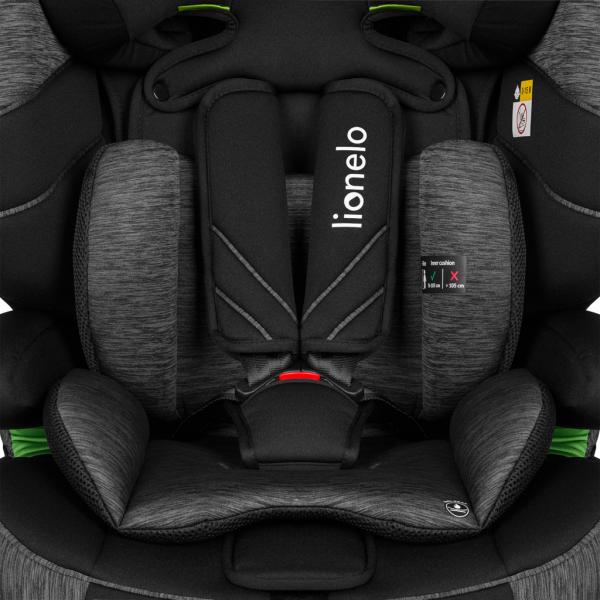 LIONELO Autosedačka Levi One i-Size (76-150 cm) Black Grey