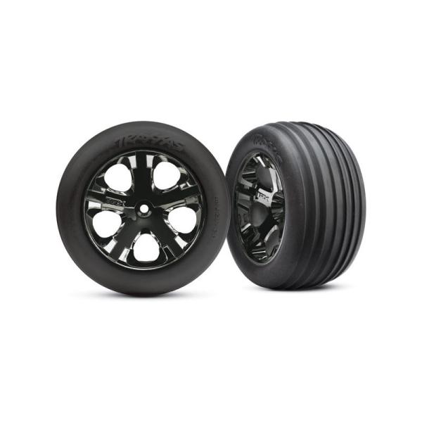 Traxxas koleso 2.8", disk All-Star čierny chróm, pneu Ribbed (2) (predné)
