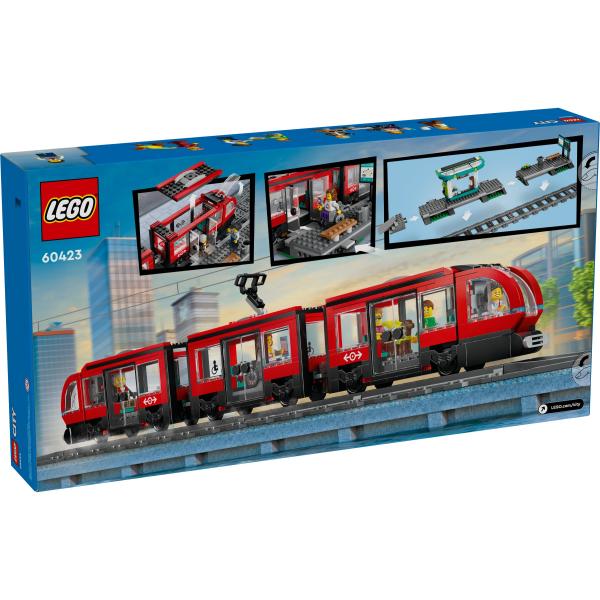 LEGO® City 60423 Električka a zastávka v centru města
