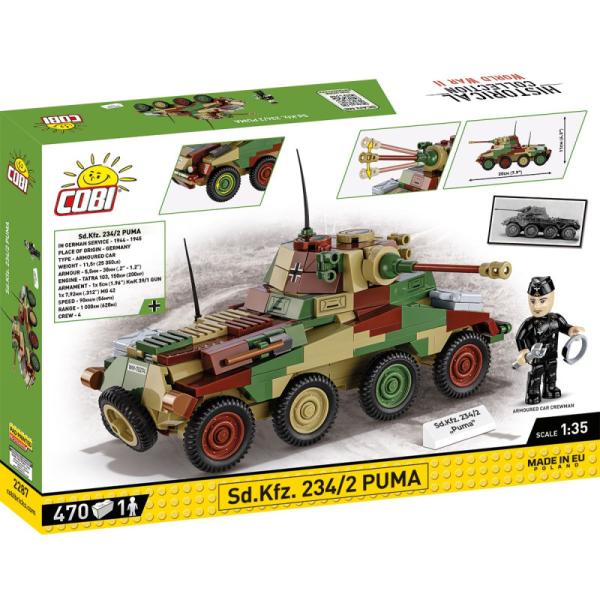 Cobi II WW Sd. Kfz 234/2 Puma, 1:35, 470k, 1f