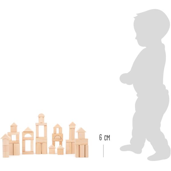 Small Foot Dřevěné kostky 50 ks (obrázek 4)