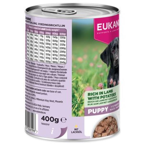 Konzerva EUKANUBA Puppy bohatá na jehněčí se bramborami 400 g (obrázek 8)