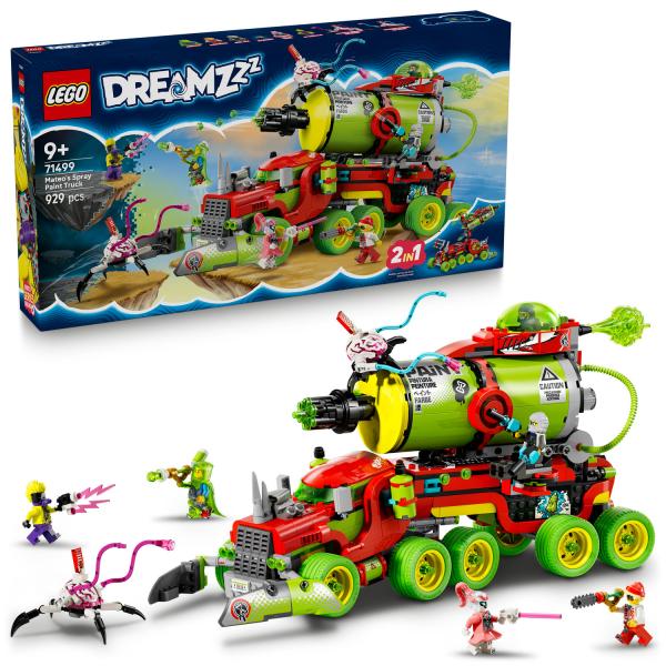 Lego Dreamzzz 2 In 1 Il Camion Della Vernice Spray Di Mateo - Giocattolo Con 2 Modalità Di Costruzione, Booster Modulari E 5 Minifigure Tra Cui Cooper - Regalo Creativo Per Bambini Da 9 Anni - 71499-image