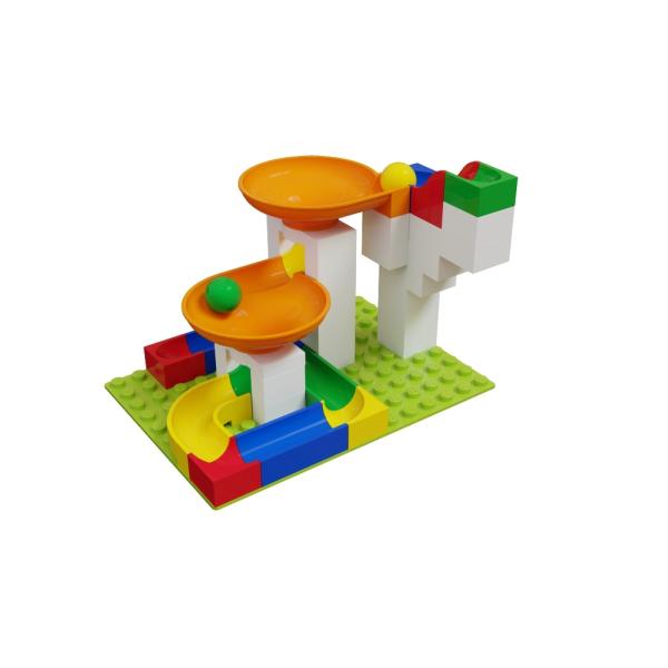 HUBELINO Kuličková dráha – rozšíření 44 ks, s nálevkou