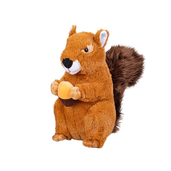 Veverka obecná plyšová 33cm sedící