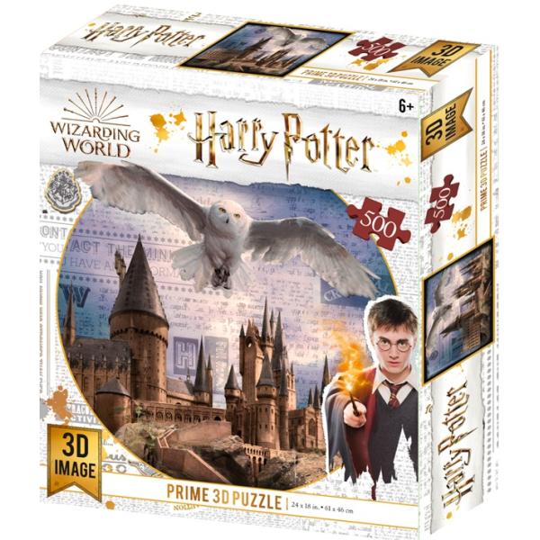 3D puzzle Harry Potter - Bradavice a Hedvička 500 ks