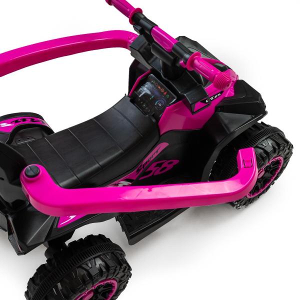Dětské odrážedlo s vodící tyčí Baby Mix Mega červené (obrázek 7)
