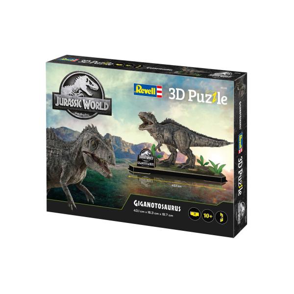 3D Puzzle REVELL 00245 – Jurský svět – Gigantosaurus