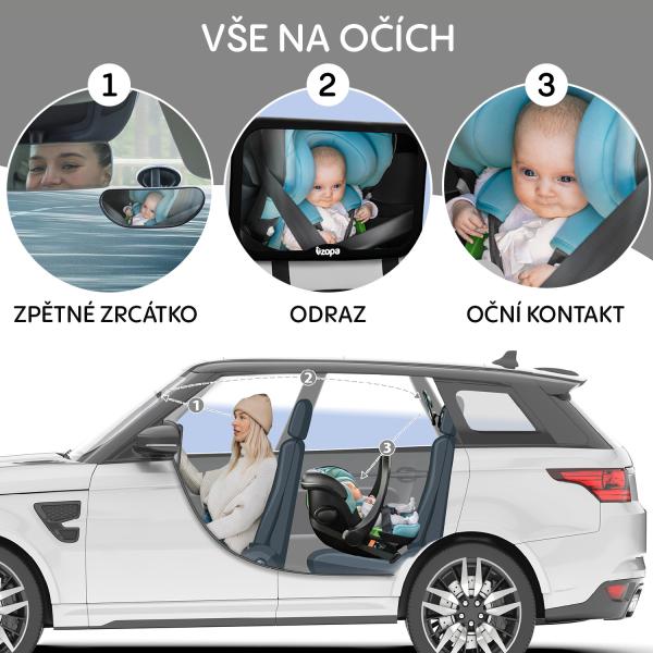 Malé zpětné zrcátko DELUXE, Black (obrázek 4)