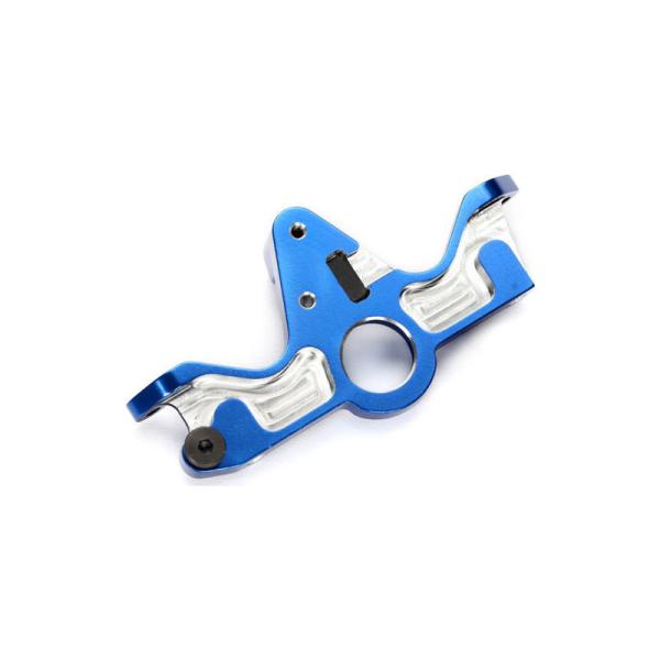 Traxxas hliníkový držiak motora modrý