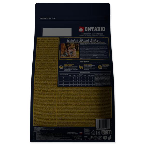 Krmivo Ontario Puppy Mini Lamb & Brown Rice 0,75kg (obrázek 9)