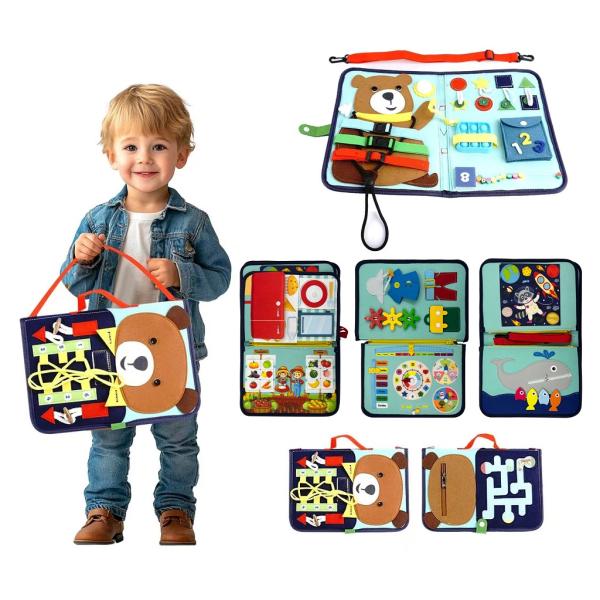 2Kids Toys Senzorická busy kniha Medvídek (obrázek 2)