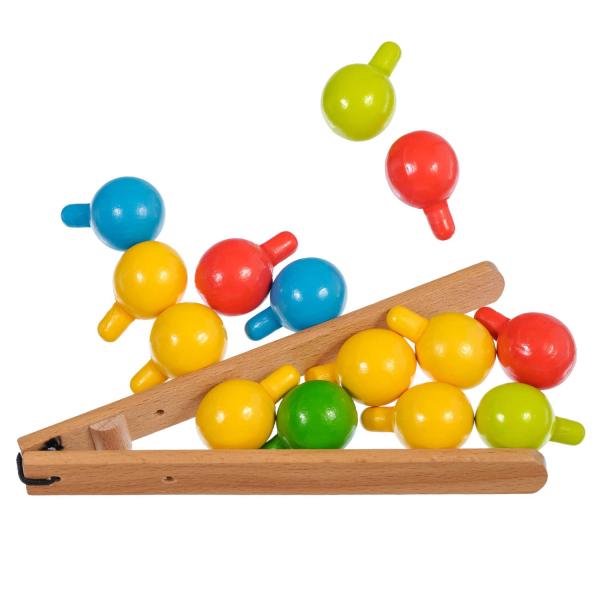 Lucy & Leo 321 Mozaika s pinzetou a vyšívání – dřevěný herní set s předlohami