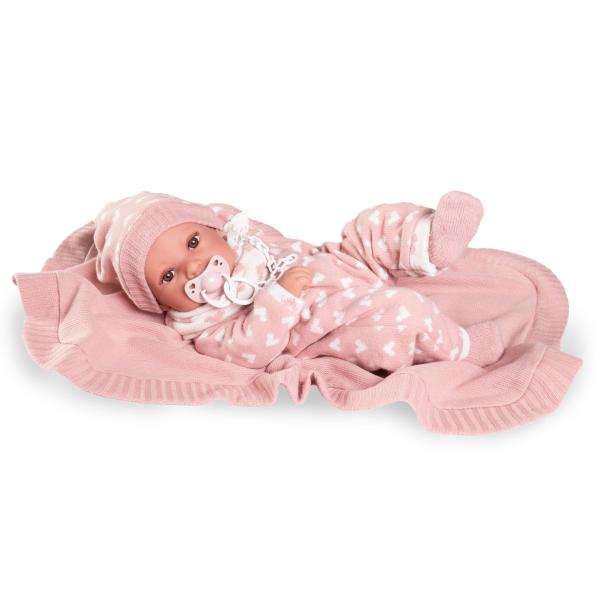 Antonio Juan 50418 ERIKA - realistická panenka miminko s celovinylovým tělem - 42 cm (obrázek 4)