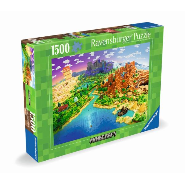 Ravensburger Minecraft: Svět Minecraftu 1500 dílků