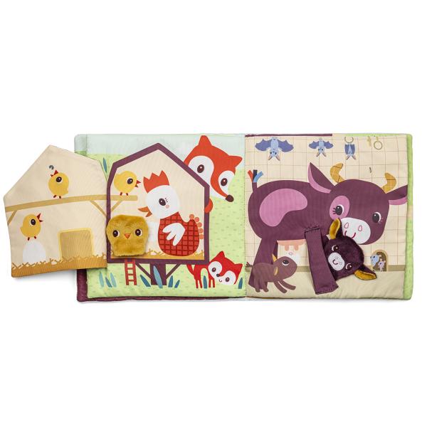 Lilliputiens – textilní knížka – mláďátka