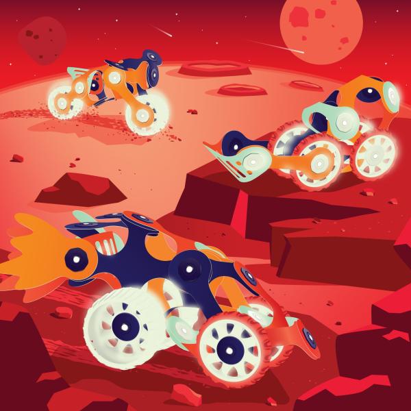 CLIXO Mars Rovers - magnetická stavebnice 30 kusů (obrázek 6)