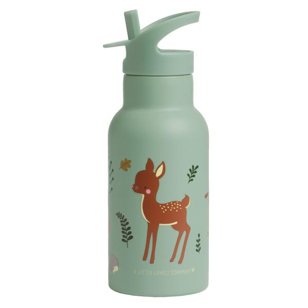 A Little Lovely Company - nerezová láhev na pití, 350 ml - kamarádi z lesa (obrázek 3)