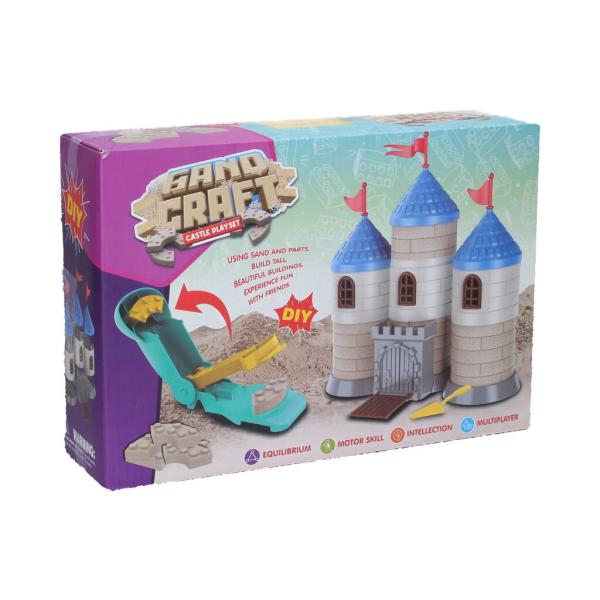 Kinetický piesok sada na stavbu z tehličiek Hrad 750g - český obal