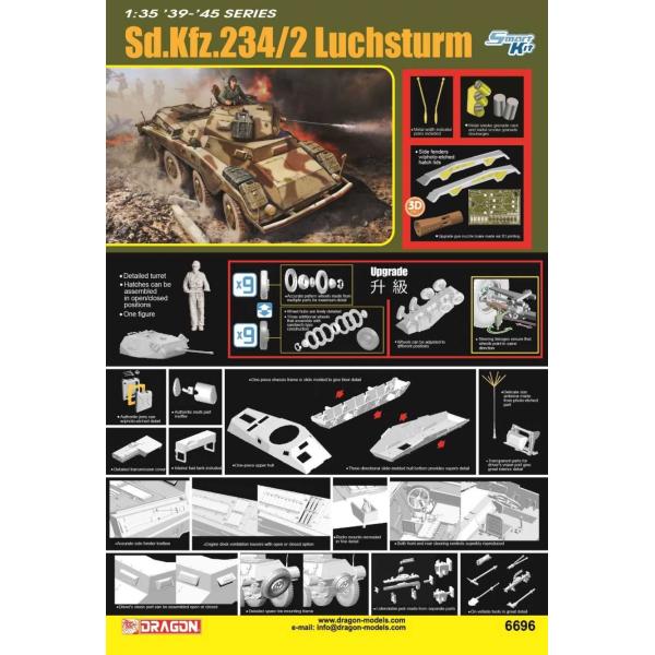 Model Kit military 6696 – Sd.Kfz. 234/2 LUCHSTRUM (1:35)