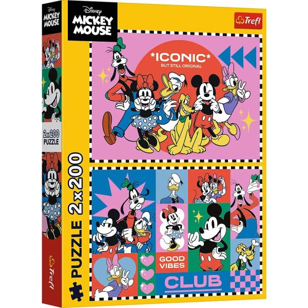 Trefl Disney puzzle 2 x 200 dílků Čas s přáteli