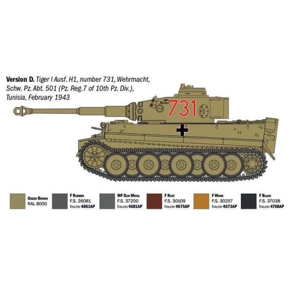 Model Kit tank 6767 - Pz. Kpfw. VI Tiger I Ausf. E/H1 (1:35) (obrázek 7)