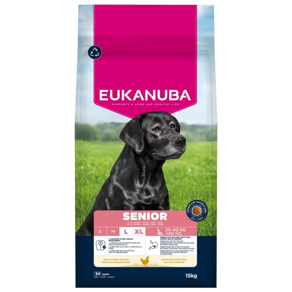 Krmivo EUKANUBA Senior Large bohaté na čerstvé kuře 15 kg (obrázek 7)