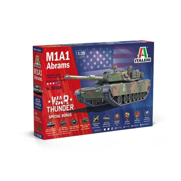 Kit modello War Thunder carro armato 35108 - M1A1 Abrams (1:35)