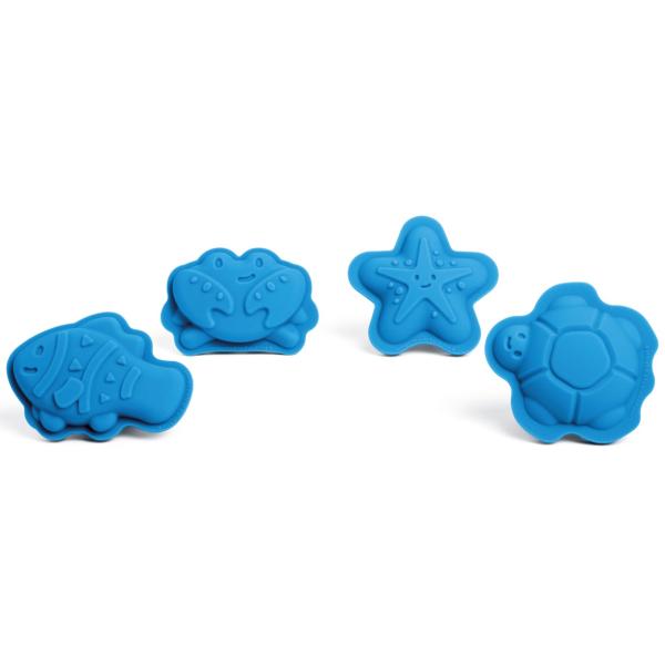 Bigjigs Toys Silikonové formičky modré Ocean