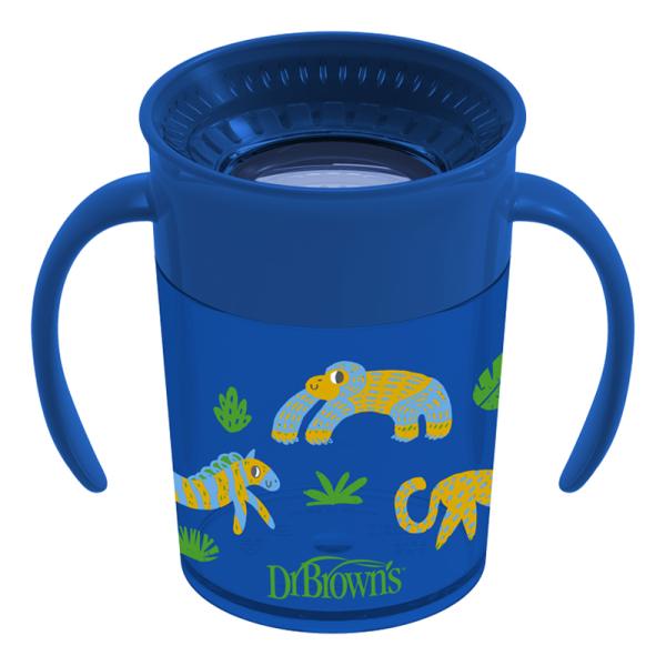 DR.BROWN’S Hrnek Cheers360 6m+ 200 ml modrý