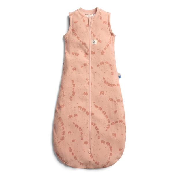 ERGOPOUCH Vak na spanie organická bavlna Jersey Elephant Parade 3-12 m, 6-10 kg, 0,2 tog