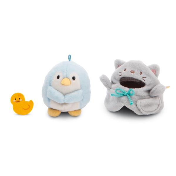 NICI plyš MyMochi Tučňák Waddle 8cm v kostýmu kočičky a kačičkou, set dárkové balení (obrázek 7)