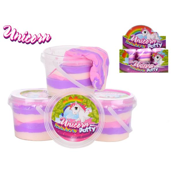 Unicorn hmota skákající 110gr jednorožec duhová v kelímku