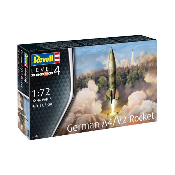 Plastic modelky raketa 03309 - German A4 / V2 Rocket (1:72)