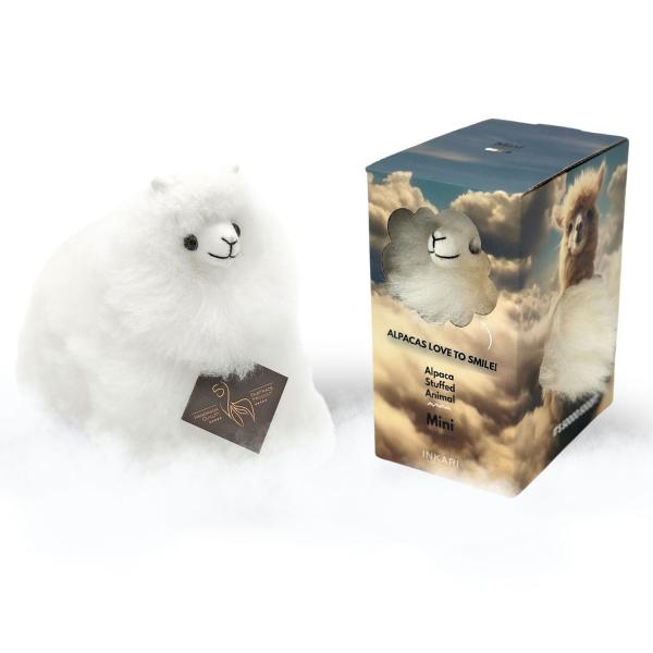 INKARI Plyšová hračka Alpaka Mini Ivory White 15cm (obrázek 3)