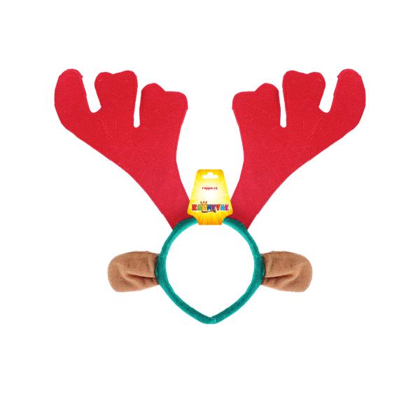 Vánoční čelenka sob s ušima