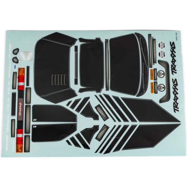Traxxas samolepky Ford RS200 čierne