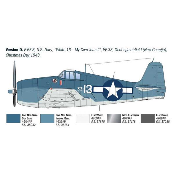 Model Kit letadlo 91213 - F6F-3/5 Hellcat (1:72) (obrázek 7)