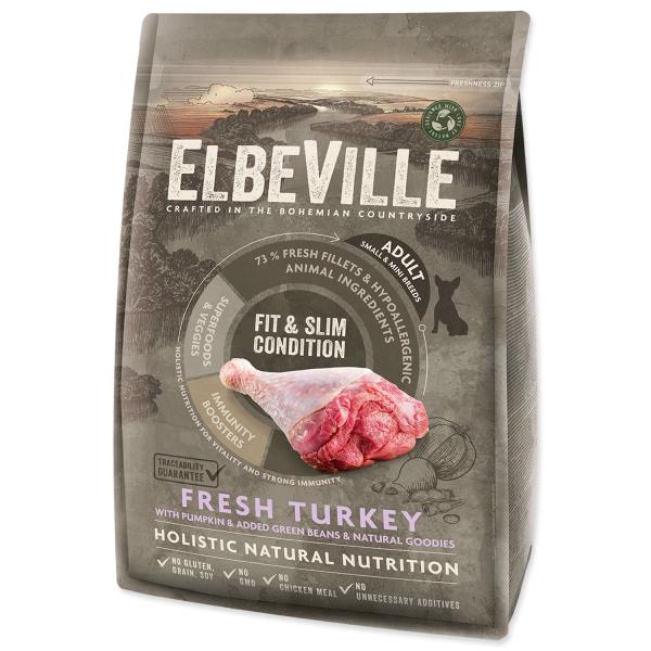 Krmivo ELBEVILLE Adult Mini Fit and Slim Condition Fresh Turkey 4kg (obrázek 3)